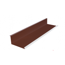 Планка примыкания нижняя 122х250х2000мм. Планка примыкания нижняя 122х250х2000мм.