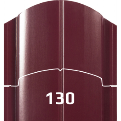 Штакетник Европланка 130мм. двухсторонний МАТ 0.45мм.