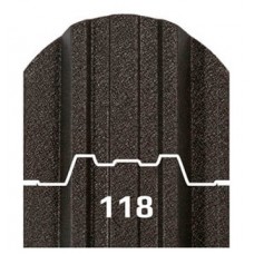 Штакетник Трапеция 118мм. Двухсторонний МАТ 0.45мм. Штакетник Трапеция 118мм. Двухсторонний МАТ 0.45мм.