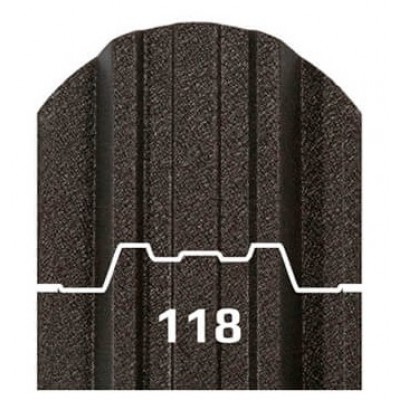 Штакетник Трапеция 118мм. Двухсторонний МАТ 0.45мм.